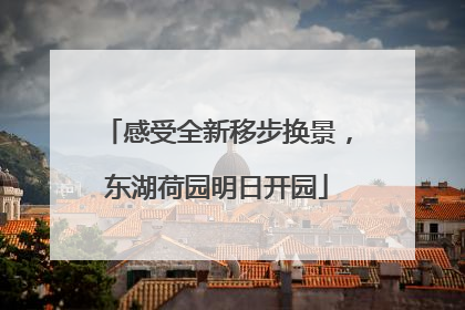 感受全新移步换景，东湖荷园明日开园