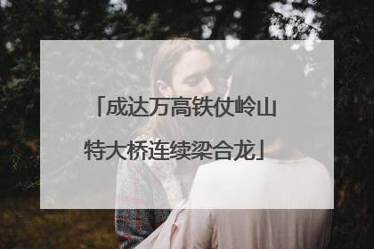 成达万高铁仗岭山特大桥连续梁合龙