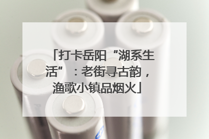 打卡岳阳“湖系生活”：老街寻古韵，渔歌小镇品烟火