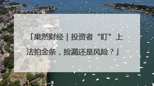 果然财经｜投资者“盯”上法拍金条，捡漏还是风险？