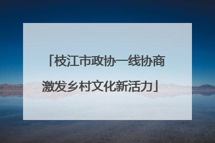 枝江市政协一线协商激发乡村文化新活力