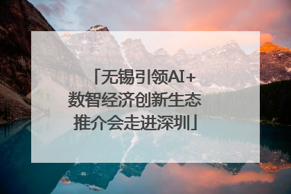 无锡引领AI+数智经济创新生态推介会走进深圳