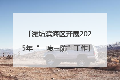 潍坊滨海区开展2025年“一喷三防”工作