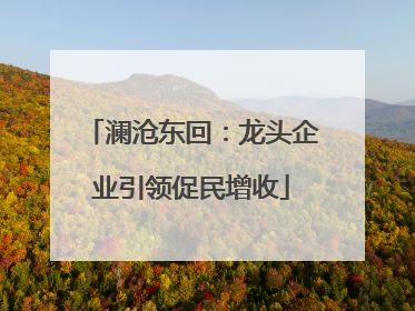澜沧东回：龙头企业引领促民增收