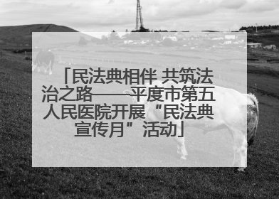 民法典相伴 共筑法治之路——平度市第五人民医院开展“民法典宣传月”活动
