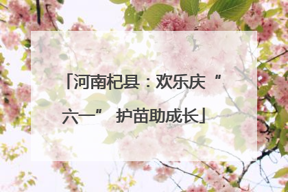 河南杞县：欢乐庆“六一” 护苗助成长