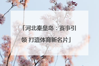 河北秦皇岛：赛事引领 打造体育新名片