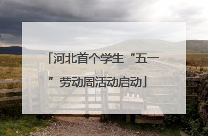 河北首个学生“五一”劳动周活动启动