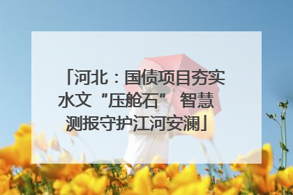 河北：国债项目夯实水文“压舱石” 智慧测报守护江河安澜