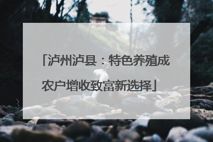泸州泸县：特色养殖成农户增收致富新选择