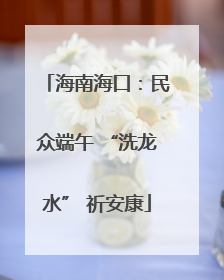 海南海口：民众端午 “洗龙水” 祈安康