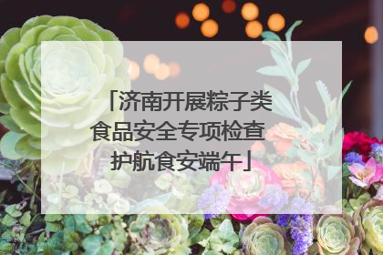 济南开展粽子类食品安全专项检查 护航食安端午
