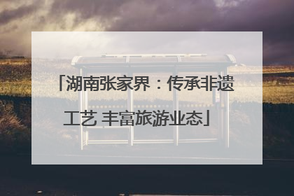 湖南张家界：传承非遗工艺 丰富旅游业态