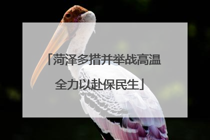 菏泽多措并举战高温 全力以赴保民生