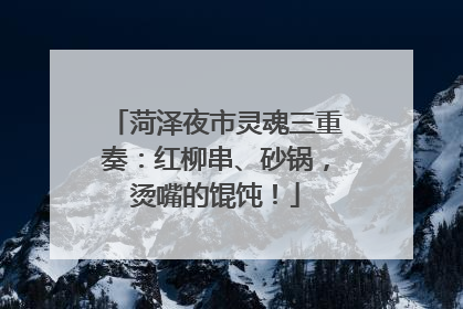 菏泽夜市灵魂三重奏：红柳串、砂锅，烫嘴的馄饨！