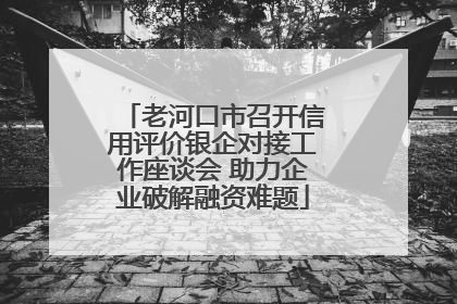 老河口市召开信用评价银企对接工作座谈会 助力企业破解融资难题