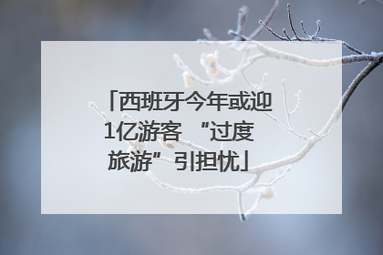 西班牙今年或迎1亿游客 “过度旅游”引担忧