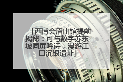 西博会眉山馆提前揭秘：可与数字苏东坡同屏吟诗，漫游江口沉银遗址