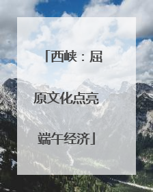 西峡：屈原文化点亮端午经济