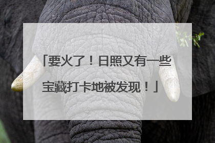 要火了！日照又有一些宝藏打卡地被发现！