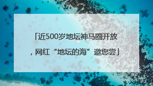 近500岁地坛神马圈开放，网红“地坛的海”邀您尝