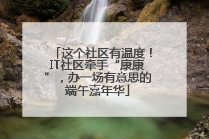 这个社区有温度！IT社区牵手“康康”，办一场有意思的端午嘉年华