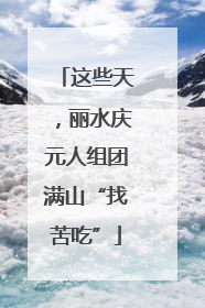 这些天，丽水庆元人组团满山“找苦吃”
