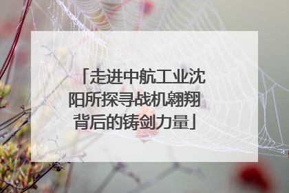 走进中航工业沈阳所探寻战机翱翔背后的铸剑力量