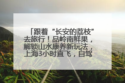 跟着“长安的荔枝”去旅行！品岭南鲜果，解锁山水康养新玩法，上海3小时直飞，自驾高速费优惠