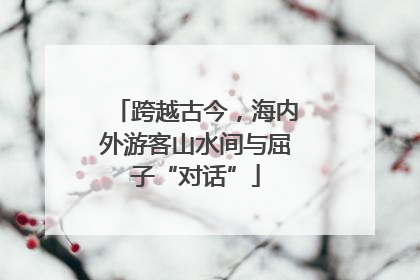 跨越古今，海内外游客山水间与屈子“对话”