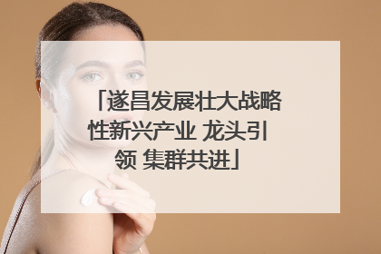 遂昌发展壮大战略性新兴产业 龙头引领 集群共进