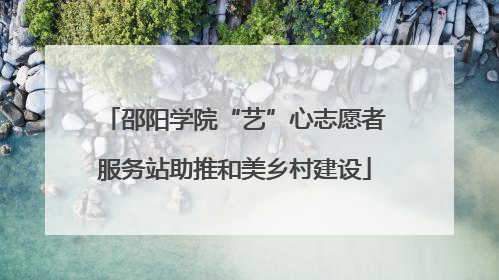 邵阳学院“艺”心志愿者服务站助推和美乡村建设