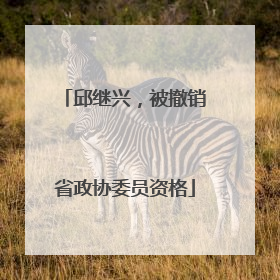 邱继兴，被撤销省政协委员资格