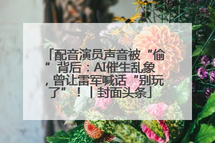 配音演员声音被“偷”背后：AI催生乱象，曾让雷军喊话“别玩了”！丨封面头条
