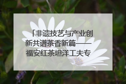 非遗技艺与产业创新共谱茶香新篇——福安红茶坦洋工夫专场推介会在京举办