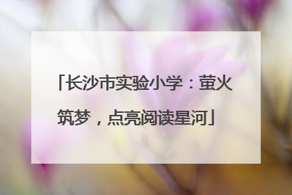 长沙市实验小学：萤火筑梦，点亮阅读星河