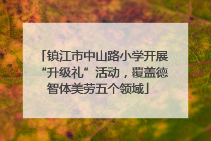 镇江市中山路小学开展“升级礼”活动，覆盖德智体美劳五个领域