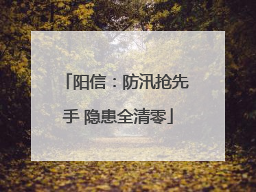 阳信：防汛抢先手 隐患全清零