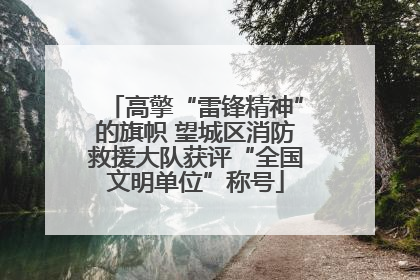 高擎“雷锋精神”的旗帜 望城区消防救援大队获评“全国文明单位”称号