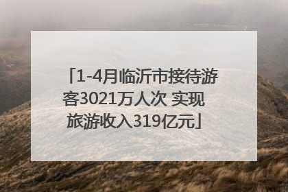 1-4月临沂市接待游客3021万人次 实现旅游收入319亿元