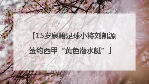 15岁泉籍足球小将刘凯源签约西甲“黄色潜水艇”