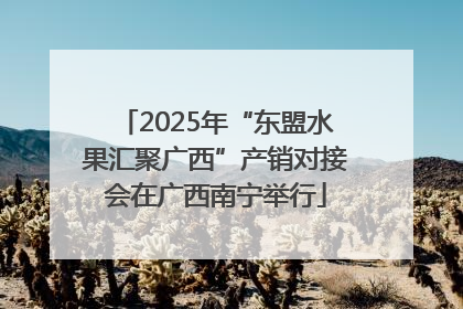 2025年“东盟水果汇聚广西”产销对接会在广西南宁举行