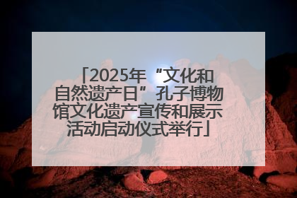 2025年“文化和自然遗产日”孔子博物馆文化遗产宣传和展示活动启动仪式举行