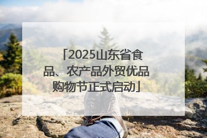 2025山东省食品、农产品外贸优品购物节正式启动