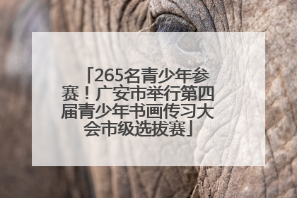 265名青少年参赛！广安市举行第四届青少年书画传习大会市级选拔赛