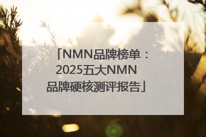 NMN品牌榜单：2025五大NMN品牌硬核测评报告
